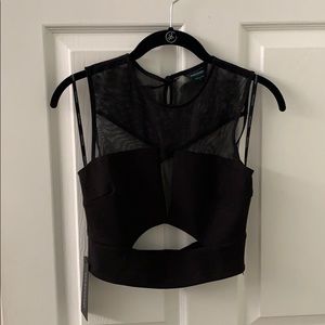Marciano Black Crop Top NEW